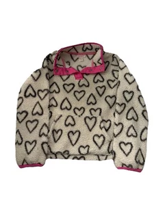 Jack and Jill girls Pull over White hearts pink - Picture 1 of 5