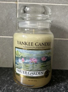 Yankee Candle Large Jar Water Garden Rare Hard To Find Large 623g Jar - Picture 1 of 7