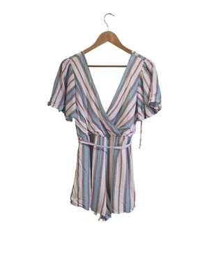 Trixxi Mujer’s Mono Mameluco Cinturón Vestido Pantalones Cortos Talla S Foto 1 de 4