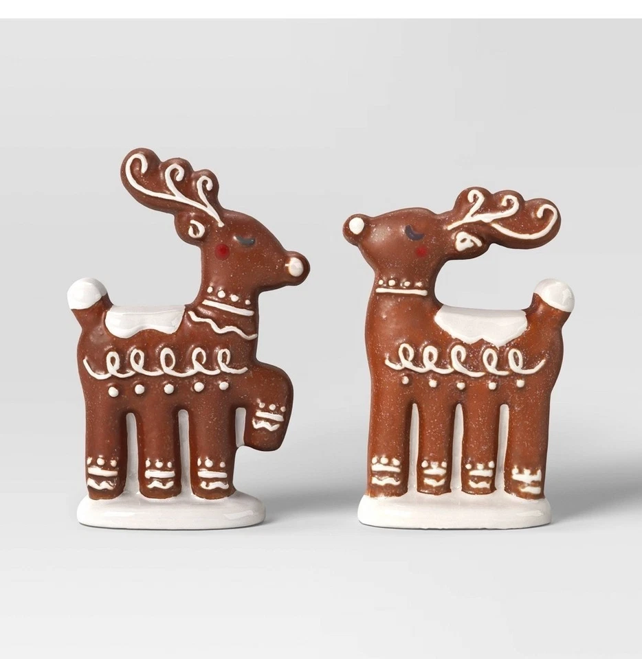 Wondershop Target 2 Pk Navidad Pan de Jengibre Ciervo Decoración Foto 1 de 1