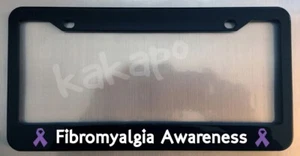 Marco de placa negra brillante para concientización sobre fibromialgia - Imagen 1 de 5