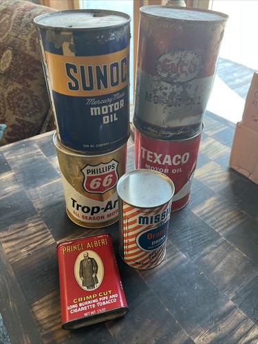 vintage motor oil can lot | eBay