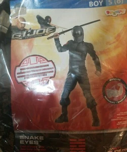 G.I. Joe Retaliation Snake Eyes Boy's Halloween Dress-Up Costume Size 6 Small - Picture 1 of 1
