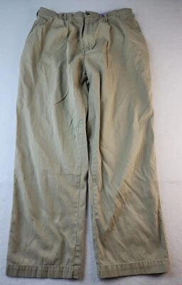 Pantalones Daniel Cremieux Classics Para Hombre 34 x 30 Plisados Delanteros Algodón Caqui Foto 1 de 4