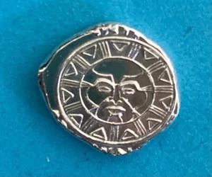 3.1 Gram .999 Poured Silver Sun Dial By Wild Pig Pours- FREE SHIPPING - Picture 1 of 3