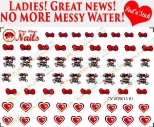 St. Saint Valentine. Clear Vinyl PEEL and STICK Nail Decals CV-VDS013-61 - Picture 1 of 1