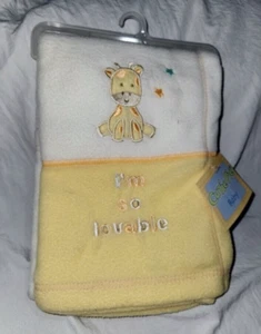 New Cutie pie Blanket Giraffe I'm So Lovable Soft Plush Lovey Yellow - Picture 1 of 8