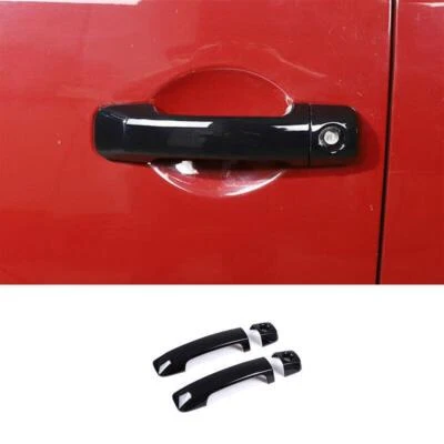 Cubierta de manija de puerta lateral exterior negra ABS para Toyota FJ Cruiser 2007-2021 Foto 1 de 4