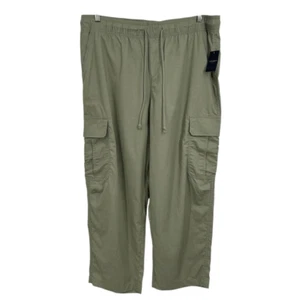 Lucky Brand Wide Leg Relaxed Utility Pant Olive Green Size XL NWT - Picture 1 of 11