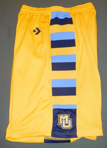 CONVERSE MARQUETTE UNIVERSITY YELLOW BASKETBALL SHORTS MENS SIZE L LARGE NIKE Cover