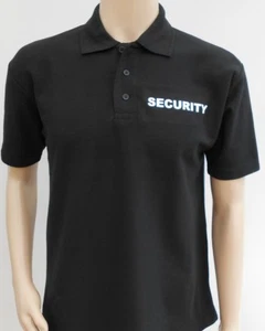 SECURITY POLO SHIRT Work wear Doorman Bouncer Uniform Bodyguard T-shirt to 4XL - Picture 1 of 6