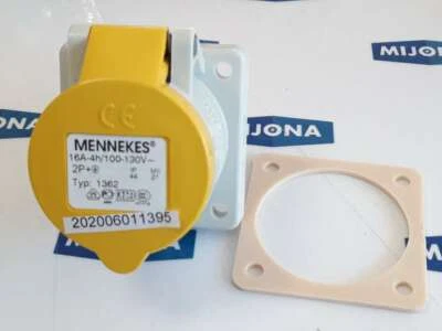 MENNEKES TYPE 1362 16A 4H 100-130V 2P+ IP44