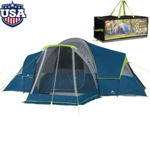 10-Person Modified Dome Tent w/ Screen Porch, Family Camping Tent - Picture 1 of 13