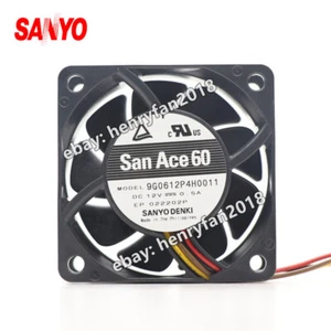 SANYO Denki 9G0612P4H0011 SanAce Fan DC 12V 0.5A 60*60*25MM 4-wire Cooling Fan - Picture 1 of 6