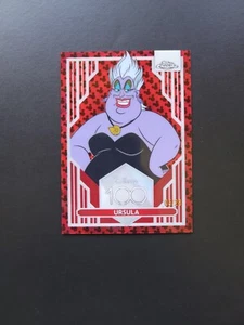 2023 Topps Chrome Disney 100 Red and Black Refractor /28 Ursula #54 - Picture 1 of 4