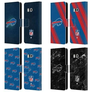 OFFICIAL NFL BUFFALO BILLS ARTWORK LEATHER BOOK WALLET CASE FOR HTC PHONES 1 - Picture 1 of 7