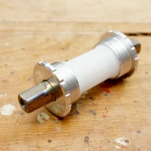 Titanium Axle Ceramic BSA 119L Square Taper bottom bracket for brompton bike Sil - Picture 1 of 9