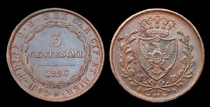 Italia Sardeigne 3 Céntimos 1826L Torino Carlo Felice - Costa Spl FDC - Imagen 1 de 1