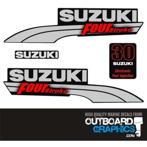Suzuki DF30 30hp four stroke outboard engine decals/sticker kit - Bild 1 von 1
