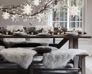 Weihnachtsschneeflocken Dekoschmuck für Weinachtsbaum  - Bild 1 von 10