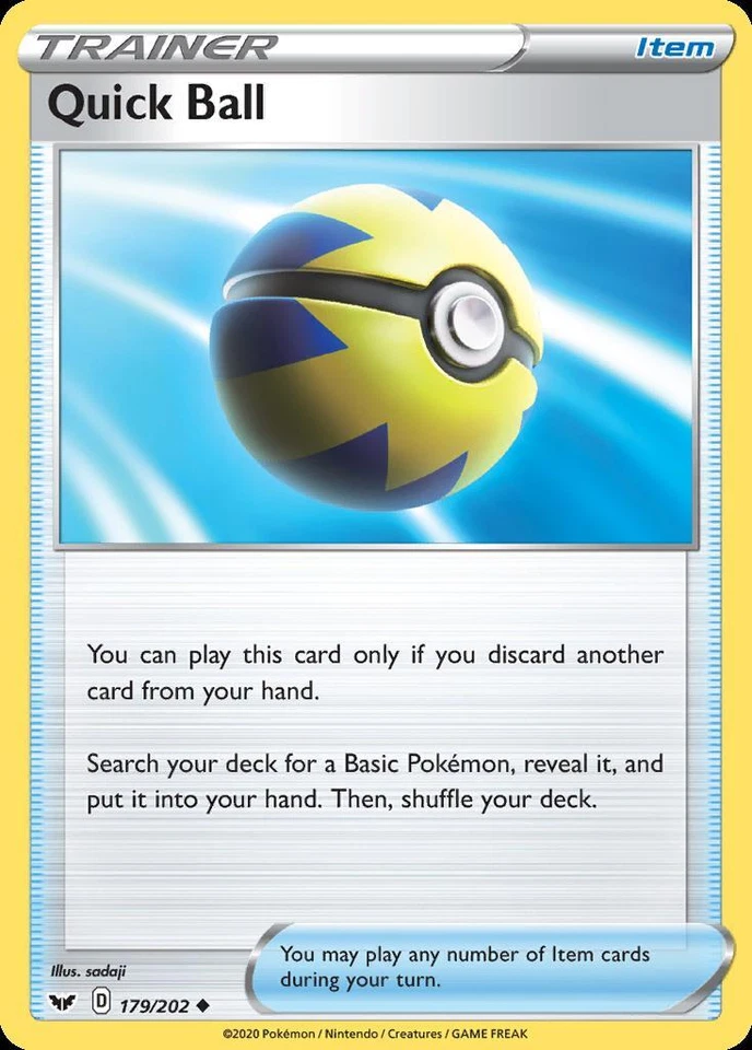 Pokemon Quick Ball (179/225) Sword & Shield LP - Image 1 of 1