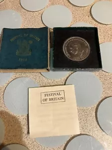 Großbritannien 1951 Crown Münze verpackt mit Zertifikat - Bild 1 von 4