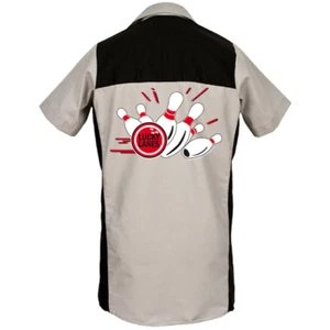 Lucky Lane Printed on Garren Bowling Shirt lounge bar -Includes Embroidered Name - Picture 1 of 4