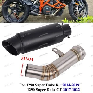 Slip On For 1290 Super Duke R 14-19/GT 17-22 Motorcycle Escape Exhaust 51MM - Picture 1 of 5