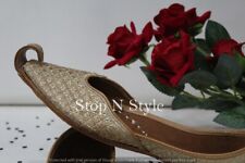 US Gold Punjabi Jutti For Womens Pakistani Khussa Shoes Punjabi Shoes HH137