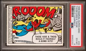 1966 DONRUSS MARVEL SUPER HEROES #43 PSA 6 EX-MT SPIDER-MAN BUILD IT YOURSELF - Picture 1 of 3