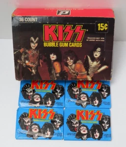 KISS DONRUSS SERIE I LEERKARTON + 4 VERSIEGELTE PACKUNGEN AUCOIN 1978 - Bild 1 von 11