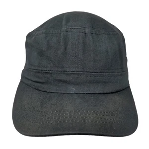 Unbranded Strapback Army Cap Black One Size Adjustable Lightweight Blank - Picture 1 of 8