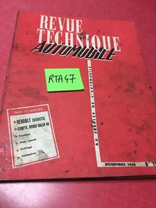 Revue Technique Automobile Renault Estafette + CR Salon auto 1960 RTA - Imagen 1 de 9