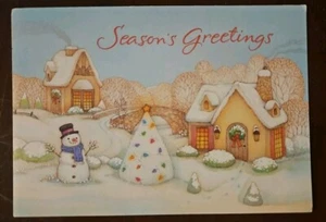"Seasons Greetings" Holiday Continental Vintage Postkarte - Bild 1 von 2