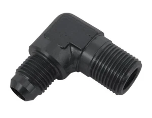 AN 6 to 3/8 npt mpt 90 Degree Adapter Black AN6 by pipe thread adapter Fragola - Imagen 1 de 1