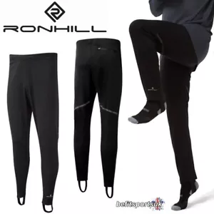 PANTALONES RONHILL TRACKSTER PANTALONES TRACKSTERS LEGGINGS PARA HOMBRE ESTRIBO PARA CORRER NEGROS - Imagen 1 de 15