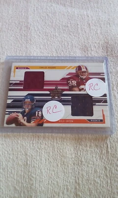 2005 Leaf Rookies and Stars #287 Carlos Rogers RC CB/Kyle Orton RC QB 224/500 - Image 1 of 2