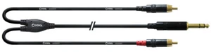 Cordial CFY 0,9 VCC 6.3mm Stereo Klinke - 2x Cinch Kabel - Bild 1 von 2