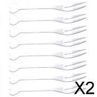2X 8Pcs Appetizer Forks Stainless Steel Pastry Fork for Halloween