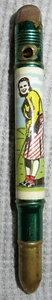 1940s vintage brass GOLF PENCIL Key West Florida Souvenir FL golfer  - Picture 1 of 12