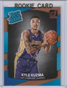 KYLE KUZMA ROOKIE CARD Donruss RATED RC Los Angeles Lakers Basketball 2017/18 - Picture 1 of 2