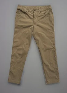 Lululemon Mens Pant Brown Chino Straight Leg Flat Front Golf Performance 30x28 - Picture 1 of 19