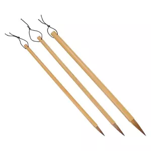 Chinese Calligraphy Brush Set, 3 Pcs Traditional Writing Watercolor Brush Ink... - Picture 1 of 6