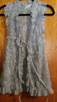 CHARMING CHARLIE MAUVE COLORED LONG VEST - Image 1 of 4