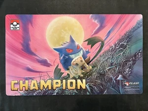 Pokemon 2018 League Cup Gengar Mimikyu Tag Team CHAMPION Playmat - Picture 1 of 2