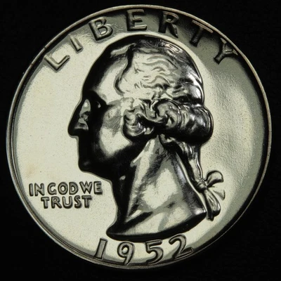 1952 Proof SUPERBIRD FS-901 George Washington Silver Quarter 25C PR - Image 1 of 4