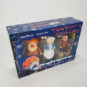 Set 9 figurine vintage NOS Palisades l'anno senza Babbo Natale Heat Miser - Foto 1 di 17