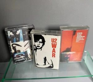 U2 Cassette Tapes War,Achtung Baby,Under A Blood Red Sky X 3 Bundle Job Lot - Picture 1 of 2