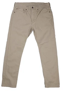 Levis 502 Jeans Herren 32x30 Khaki/Hellbraun Tapered Leg Regular Fit Stretch Hose Neu ohne Etikett - Bild 1 von 8