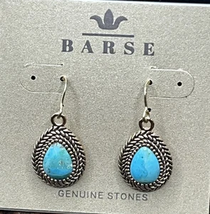 Barse Santo Domingo Earrings-Turquoise- Bronze- NWT - Picture 1 of 6